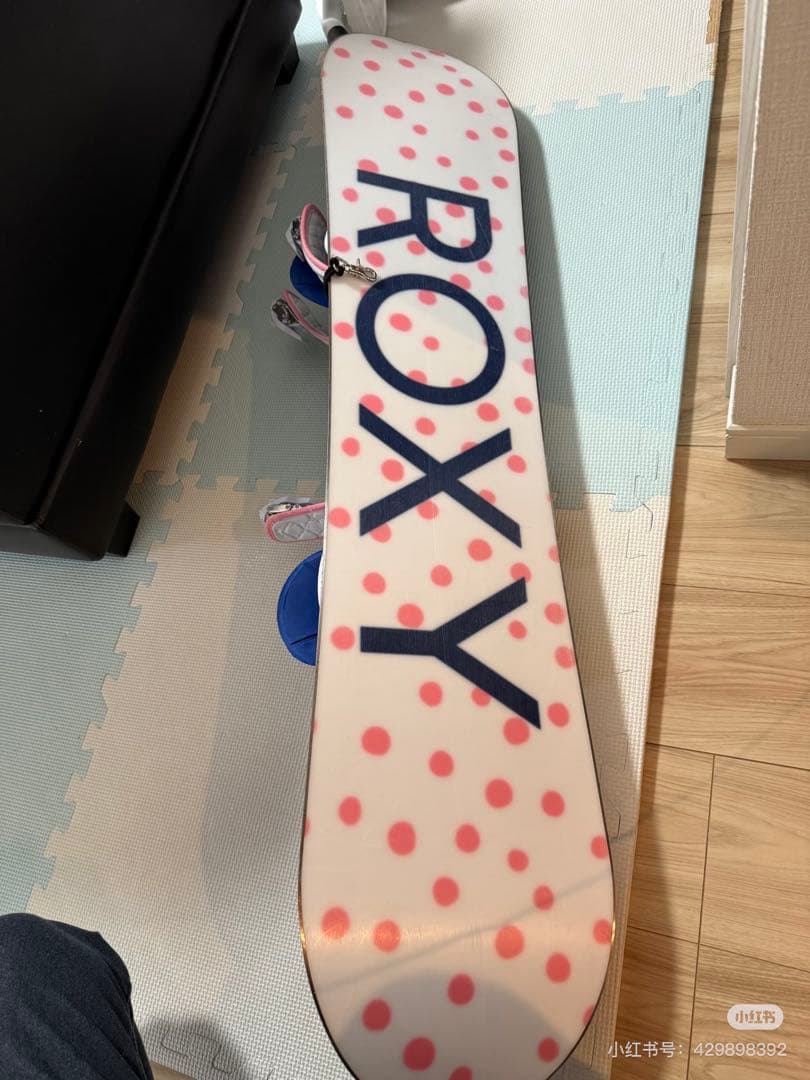 ROXY スノーボード 水玉模様 ネイビー/ピンク