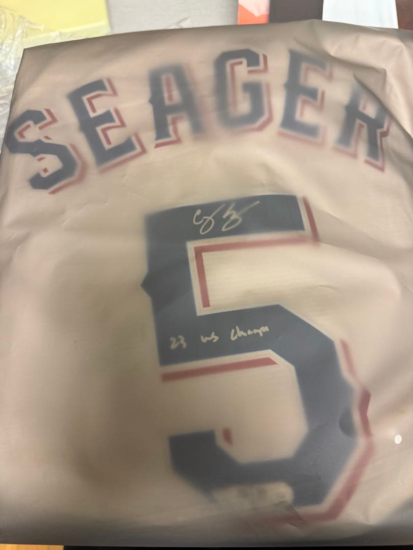 fanatics コーリーシーガー　SEAGER サインユニフォーム カード以外