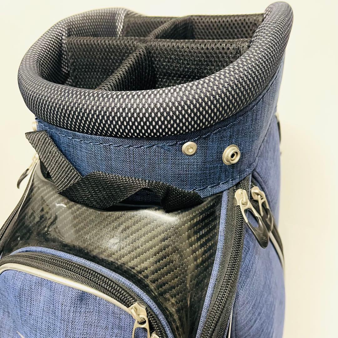 ミズノ　キャディバッグ　MIZUNO デニム　軽量　美品　ゴルフバッグ　ゴルフ