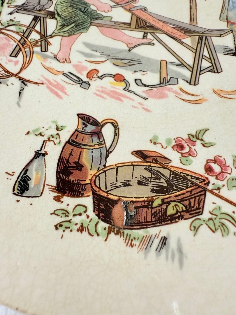 サルグミンヌ アンファンリシャール アンティークプレート フランスアンティーク