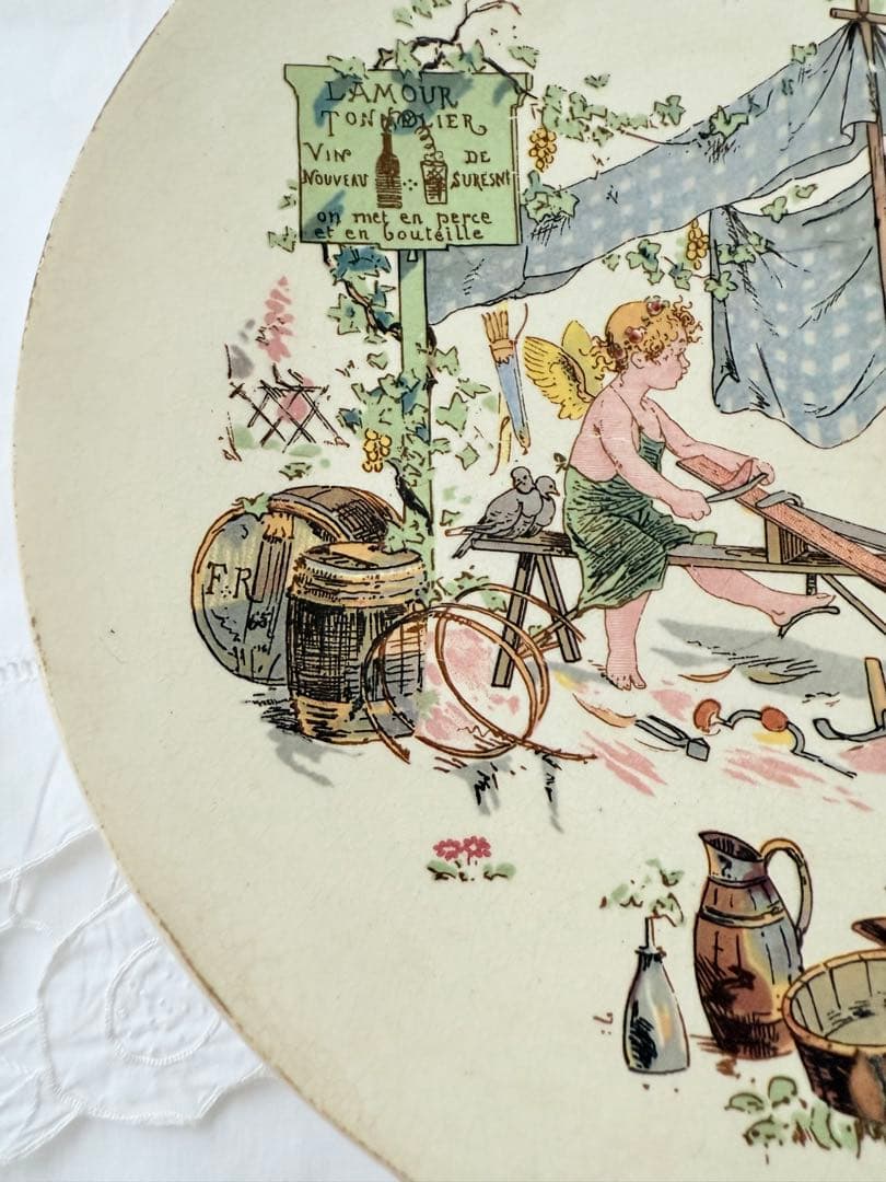 サルグミンヌ アンファンリシャール アンティークプレート フランスアンティーク