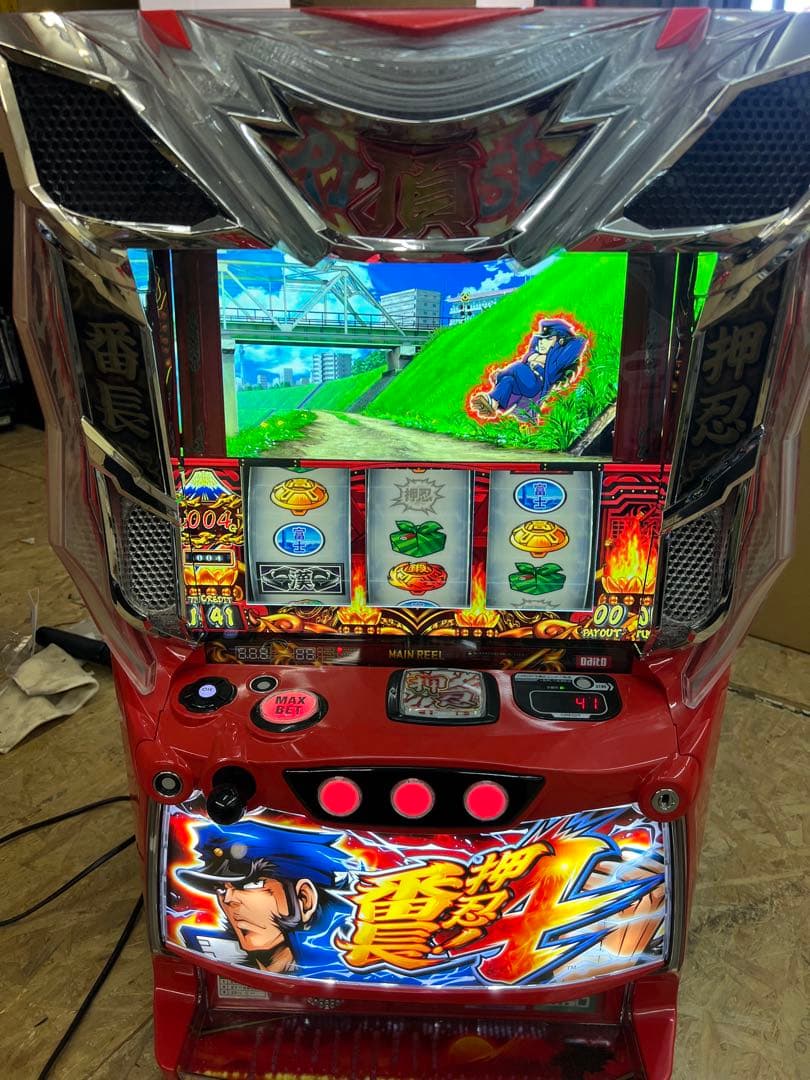 パチスロ実機　押忍!番長4 簡易ユニット付き