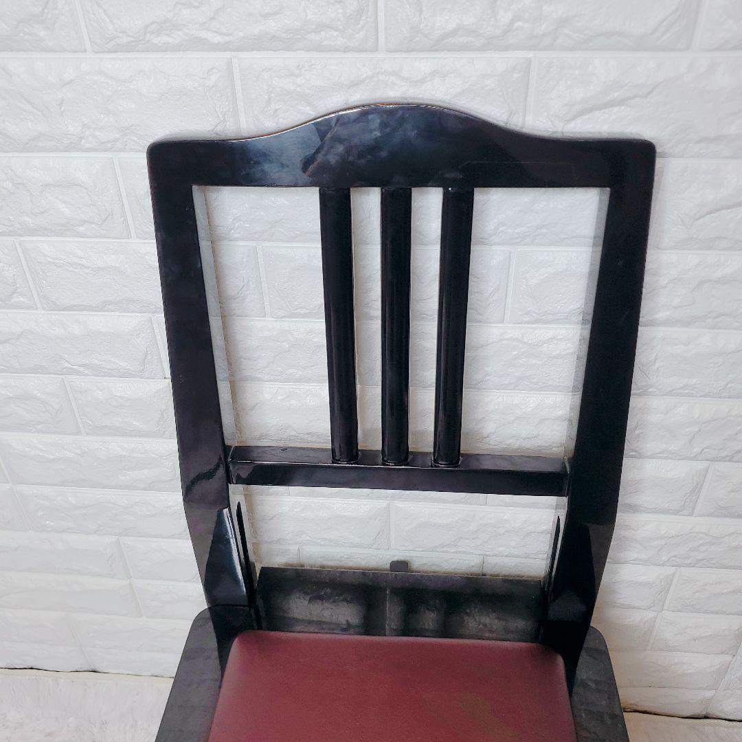 トムソン椅子　ピアノ椅子　黒　ブラック