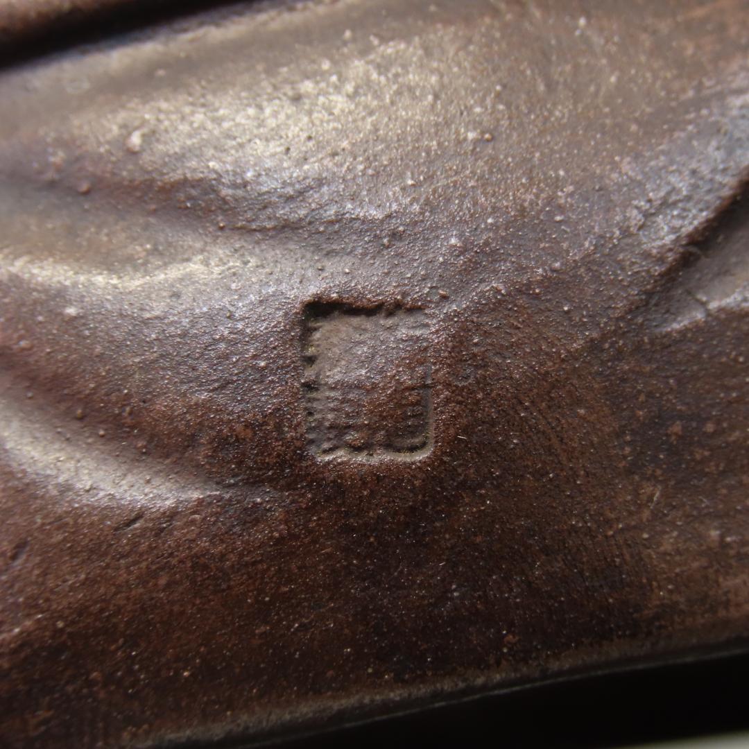 ⭕400 江戸時代末期 備前焼 鯛を持つ恵比寿様 大根を持つ大黒様 高さ13cm