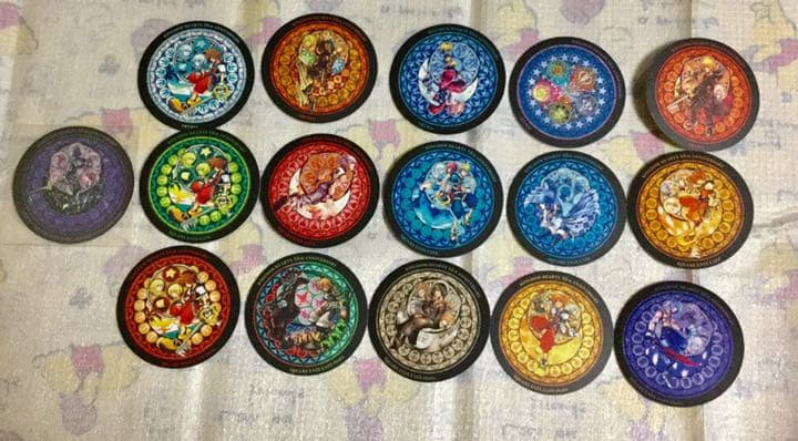 16枚セット コースター スクエニカフェ キングダムハーツ 15周年