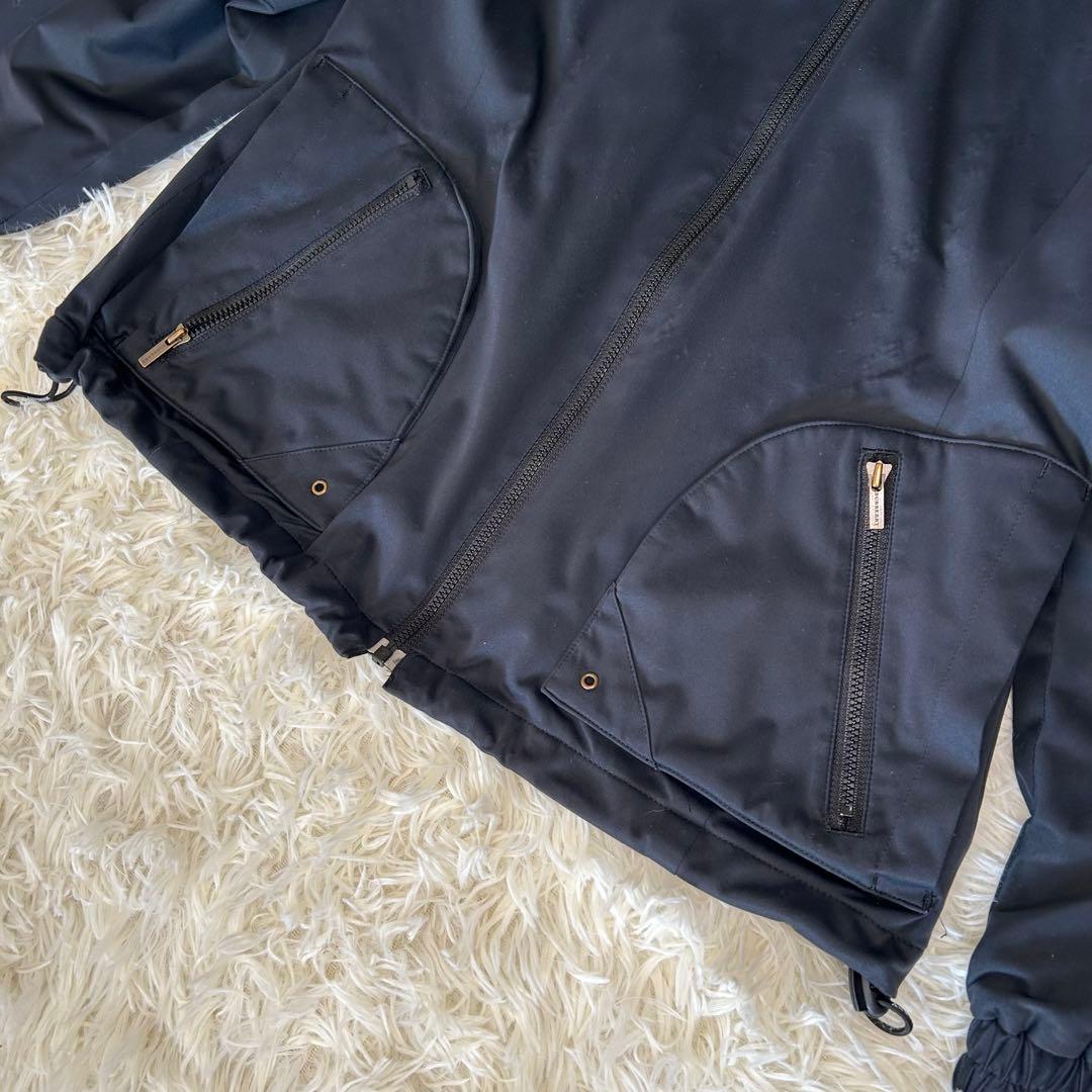 バーバリーゴルフ　2way フード　取り外し　ジャケット　男女兼用　ブラック