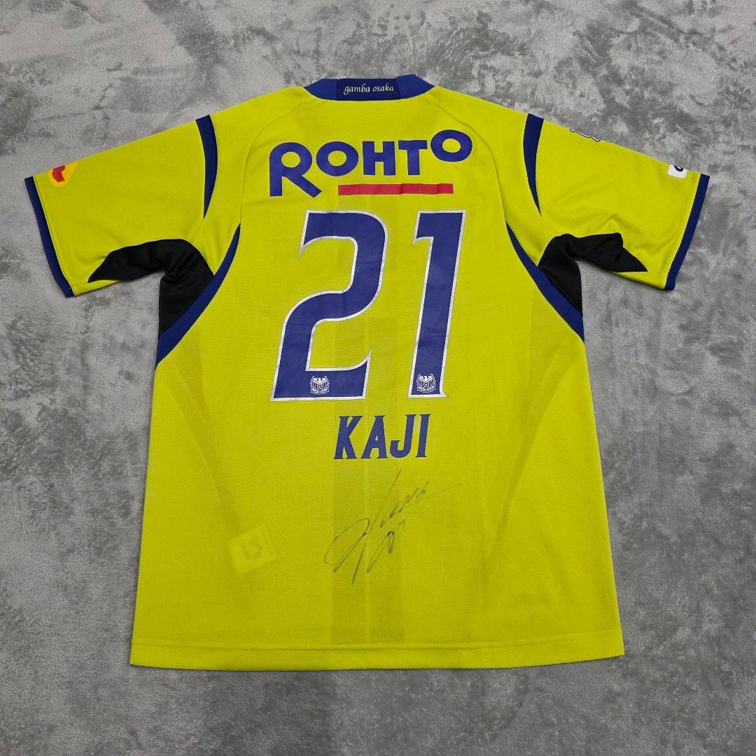 ガンバ大阪　2011　加地亮　3rd　ユニフォーム　SS-S　umbro　黄色