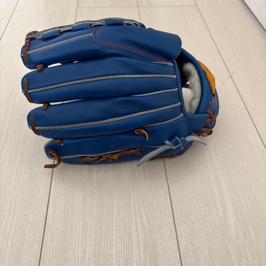 即戦力◎ ミズノプロ 投手用グラブ 青 希少カラー！