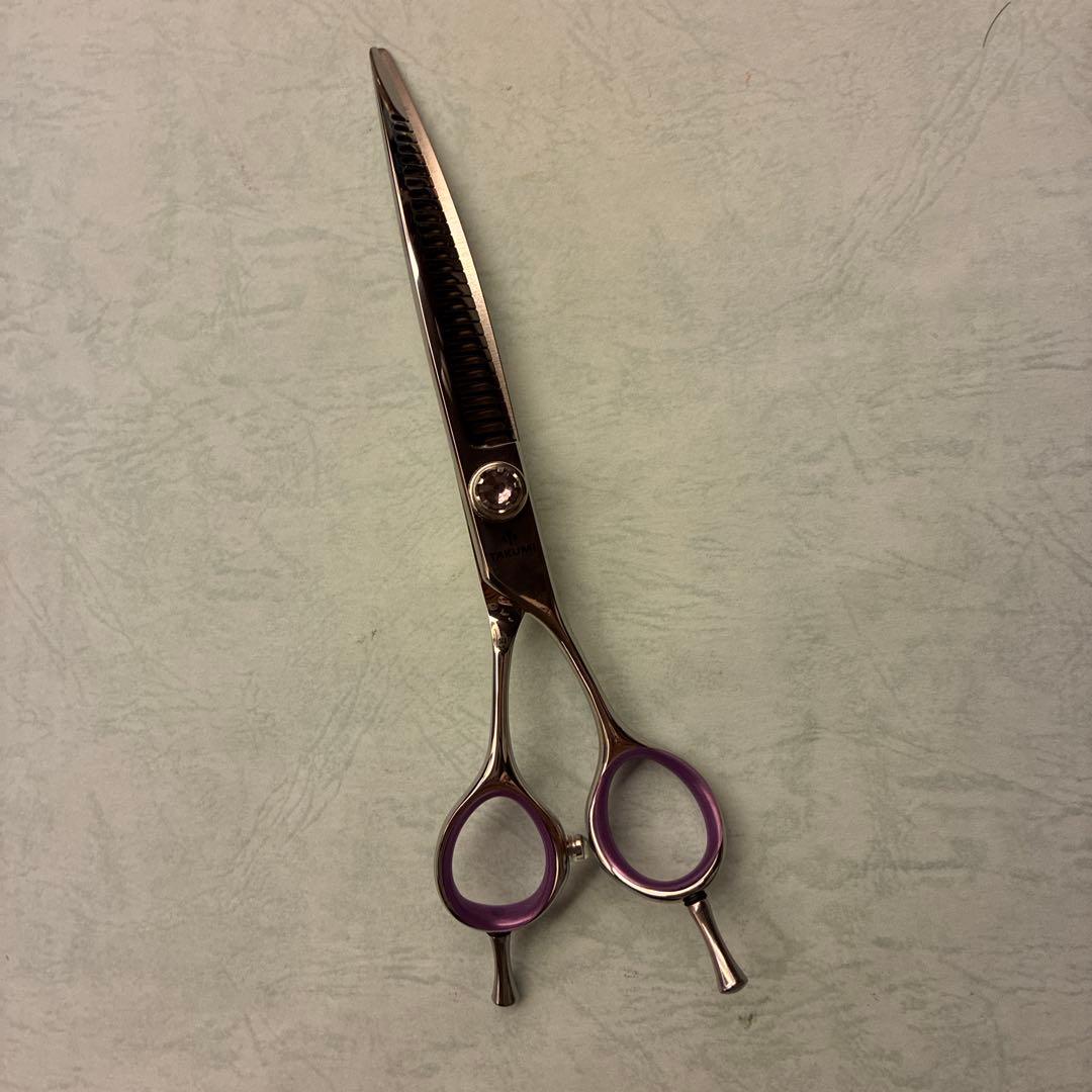 カーブ刃セニングシザー 7インチ　ワンダーカーブシザー