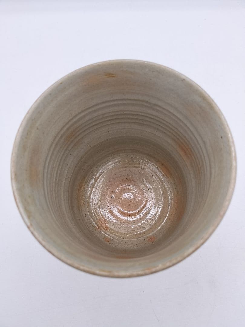 c426 筒茶碗 狂言袴 韓国廣州窯 朴富 木箱 茶道具 古物