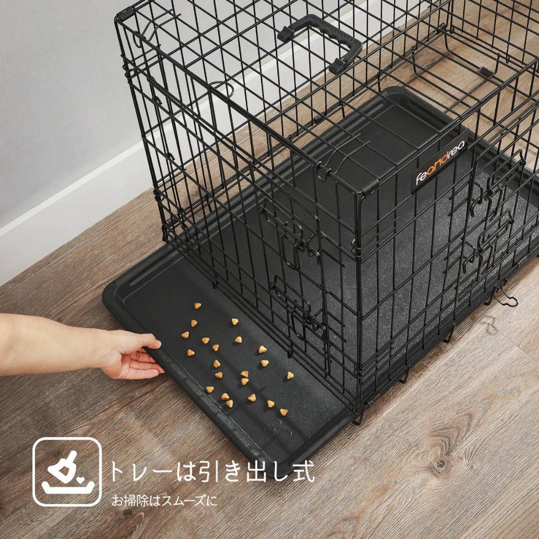 屋内外で使用可能な折りたたみ式ペットケージ