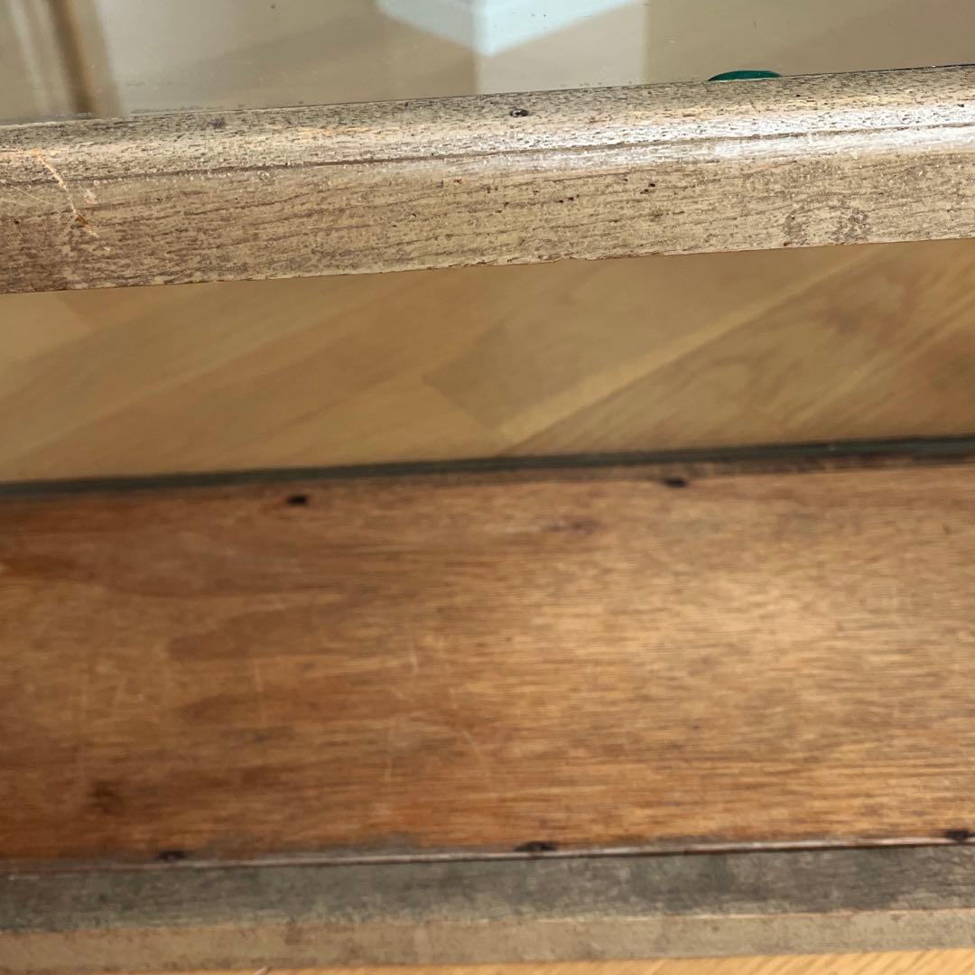 古道具　昭和レトロ　木製　ガラス　ショーケース