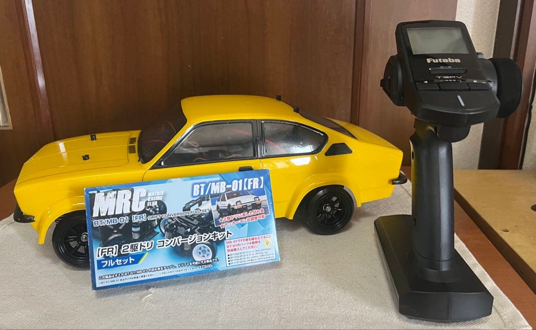 タミヤ　Mシャーシラジドリ　MB-01 MRC2駆ドリ　コンバージョンキット装着