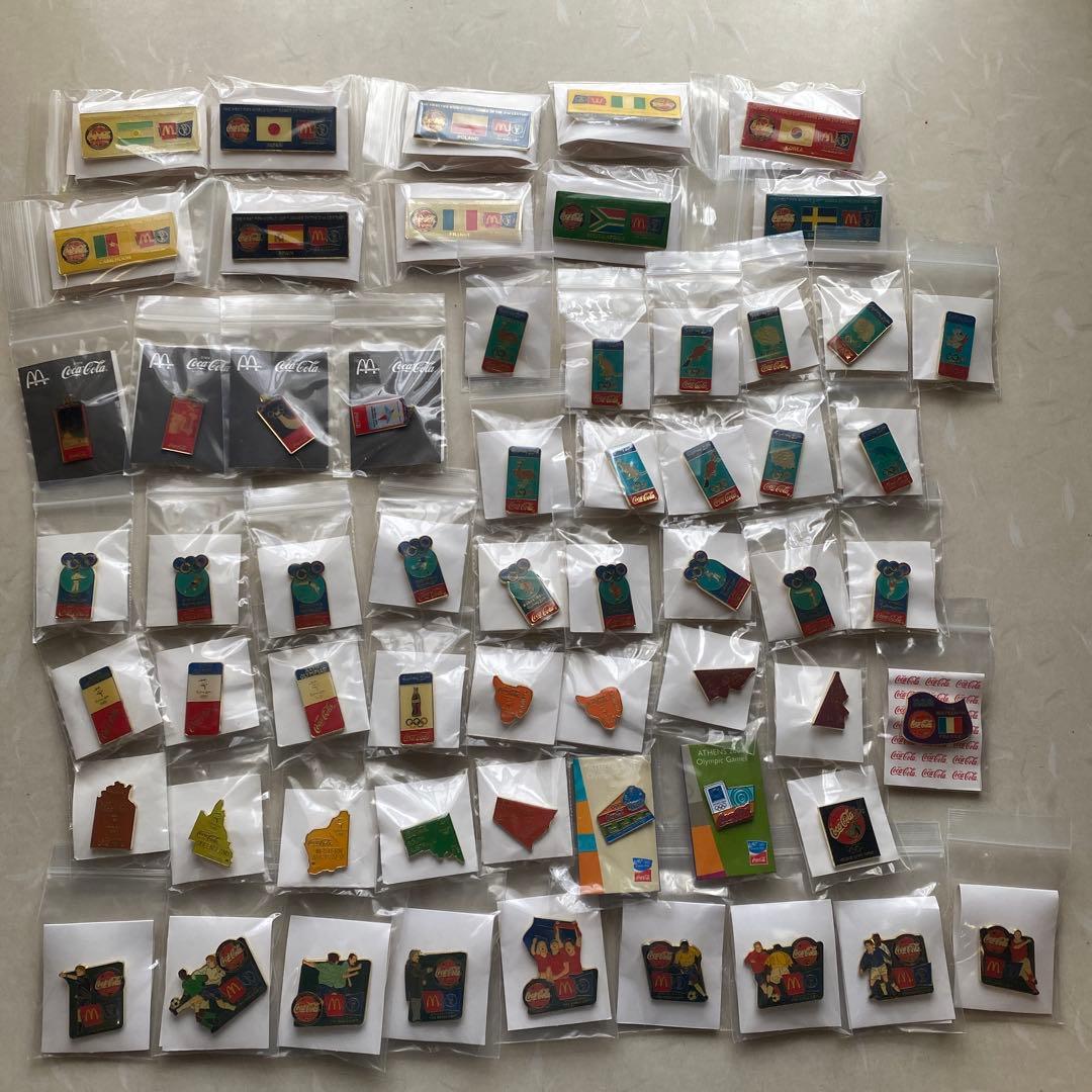 マクドナルド コカコーラ コラボ ピンバッジ オリンピック ワールドカップ