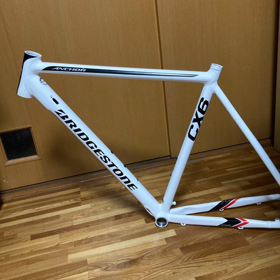 ブリヂストンアンカー　CX6D 53サイズ　一部コンポ付き　シクロクロス