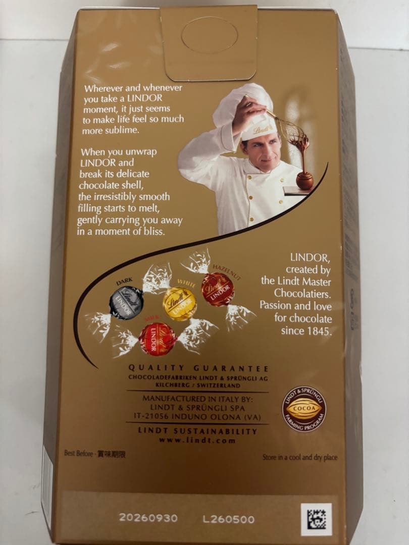 Lindt LINDOR アソートボックス 500g 3個セット