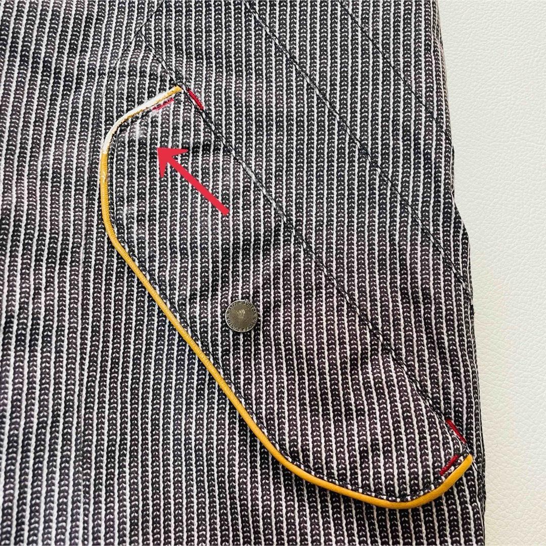 6665 バートン　ビブパンツ　ストライプ　ヒッコリー　ポーチ付き