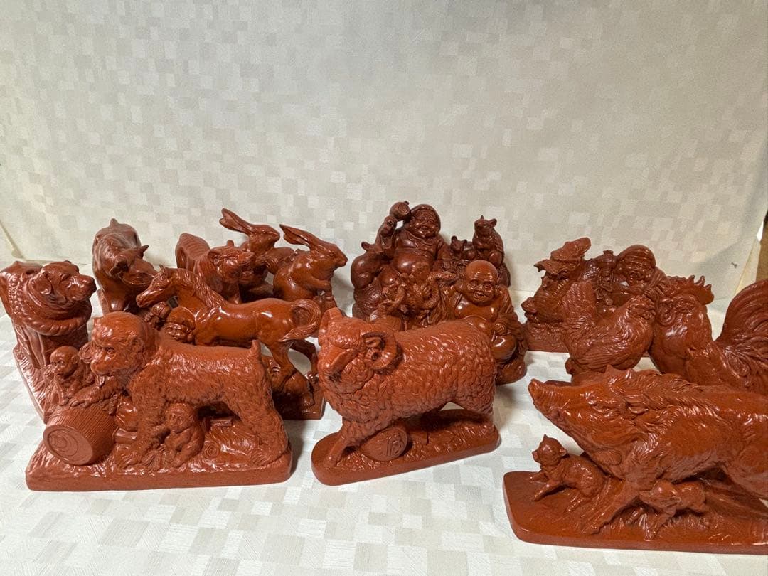 陶器製 福の神 十二支陶器セット