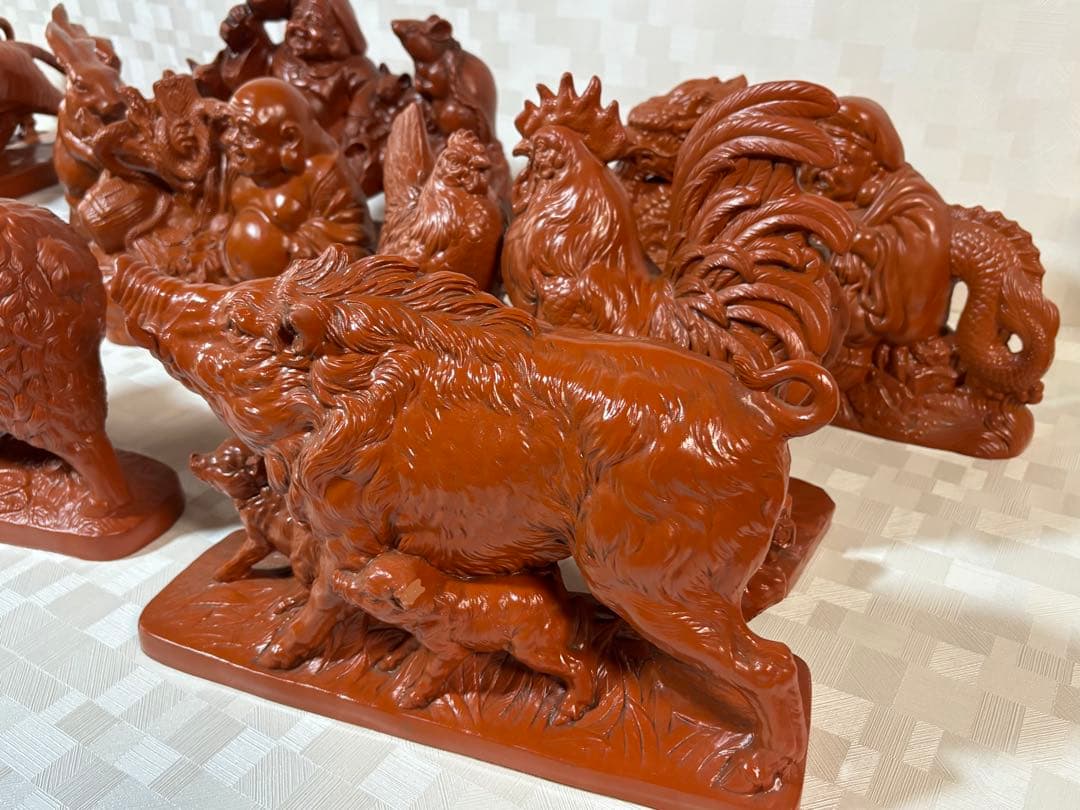 陶器製 福の神 十二支陶器セット