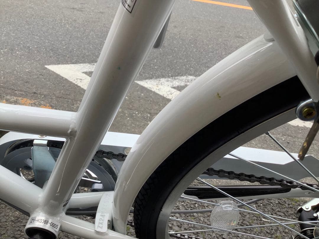 ganpu33 クラシカルジュニア　24インチ　6段変速ホワイト/※104