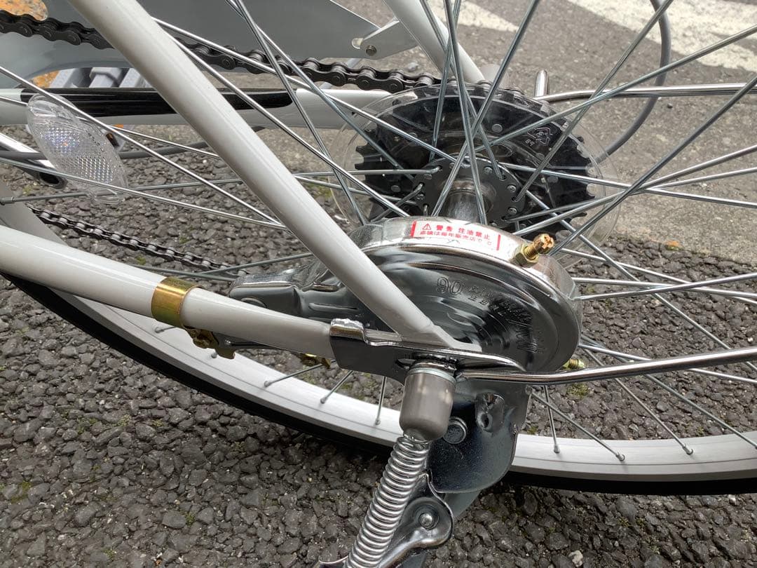 ganpu33 クラシカルジュニア　24インチ　6段変速ホワイト/※104