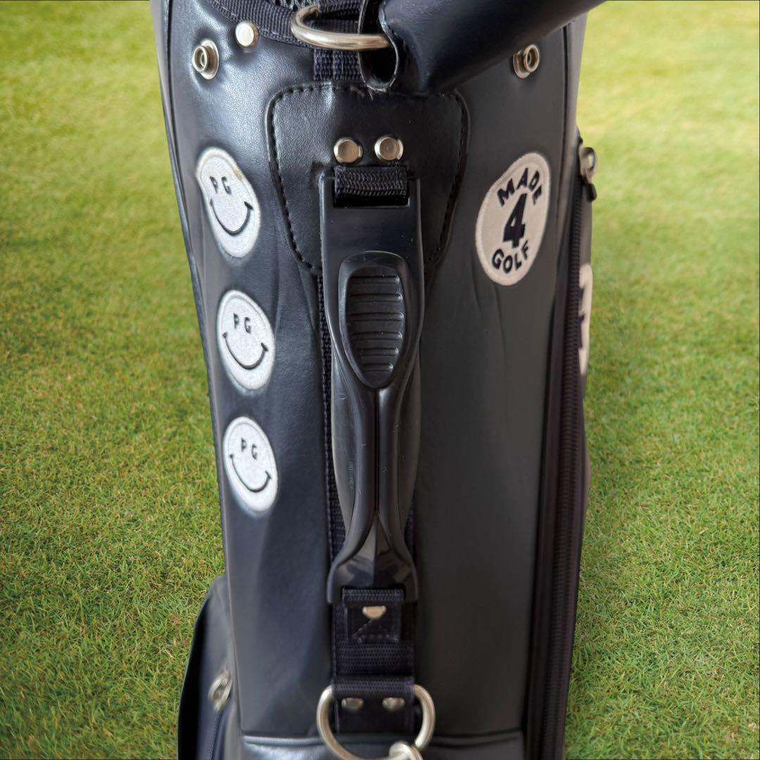 パーリーゲイツ　キャディ バッグ　ショルダー式　スタンド式　軽量　紺　ネイビー