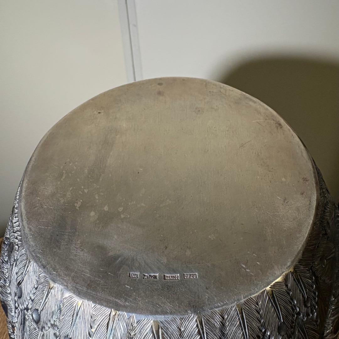 工芸品 MEXICO TANE SILVER 925 VINTAGE SWAN BOWL