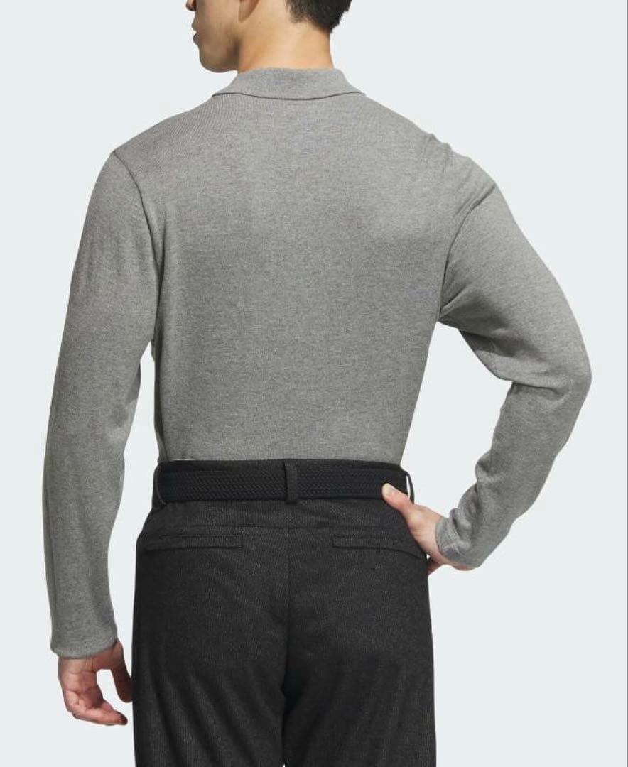 送料無料 新品 adidas GOLF アーガイル柄セーター ポロ 2XL GR