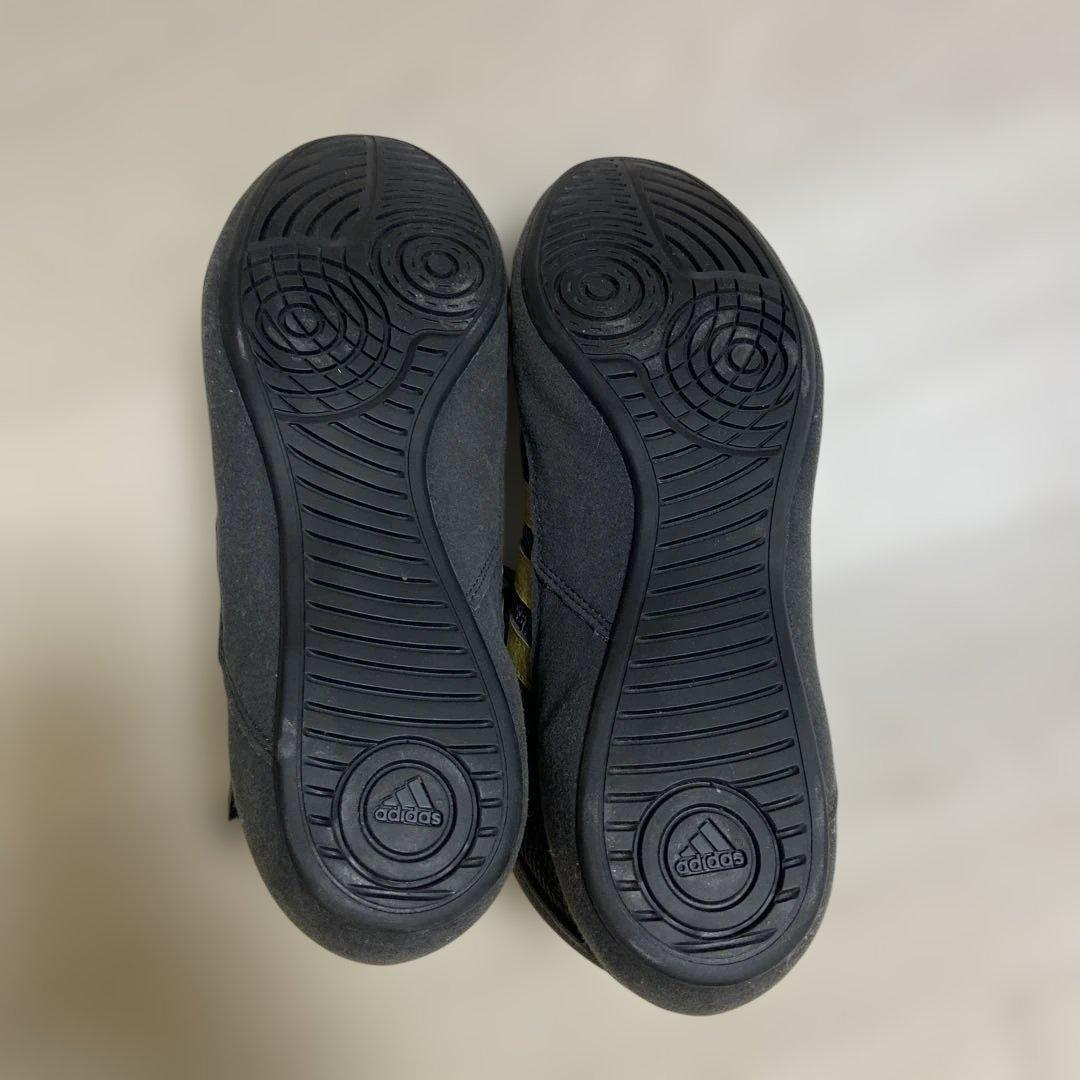 adidas レスリングシューズ 黒/金