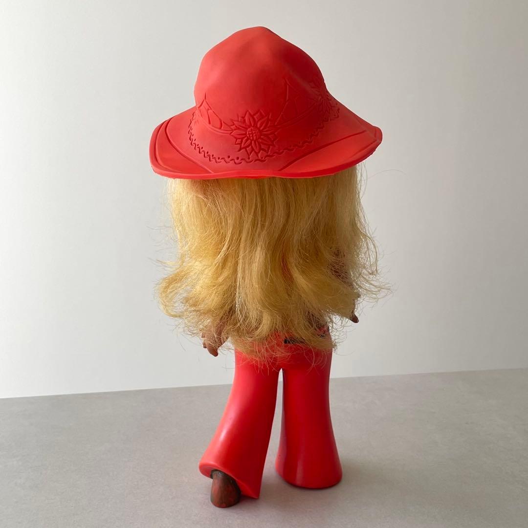 昭和レトロ ソフビ 人形 70年代ファッション 女の子