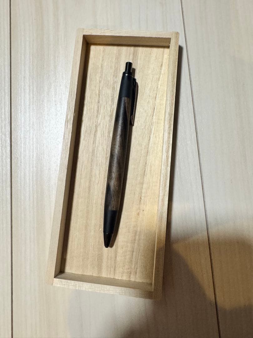 野原工芸　特上黒柿のシャープペンシル・ネオブラック