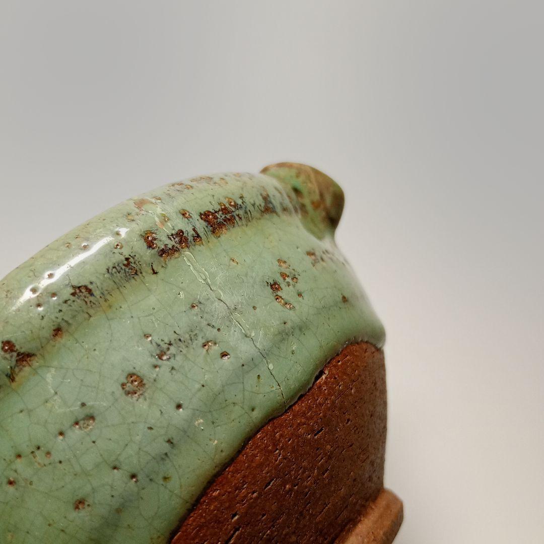 古唐津　緑釉片口