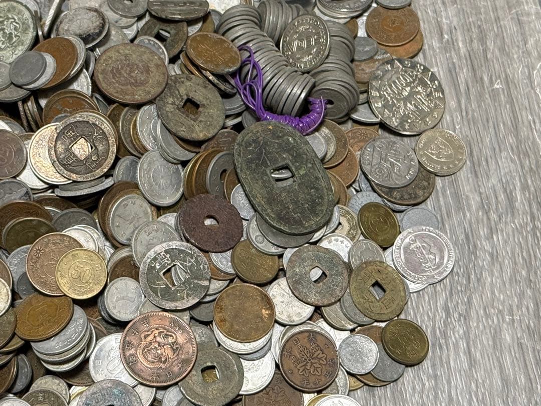 古銭まとめ　約4.3kg 日本古銭 古銭 銀貨 外国貨幣