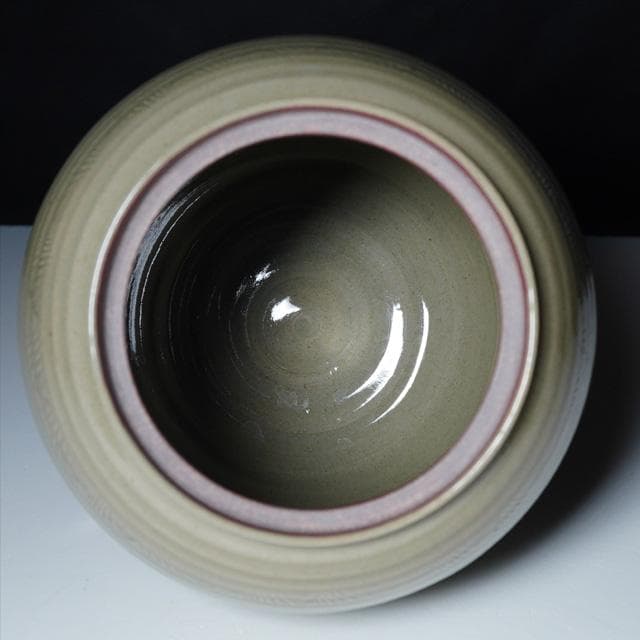 黒井千左　虫明水指　共箱　茶道具　岡山県