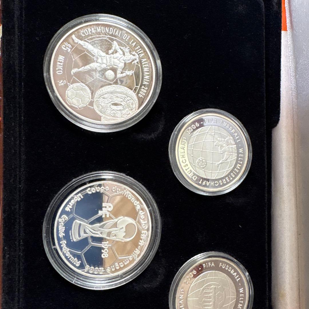 2006年 W杯ドイツ大会 公式記念銀貨セット【純銀含・5枚・重量122.9g】