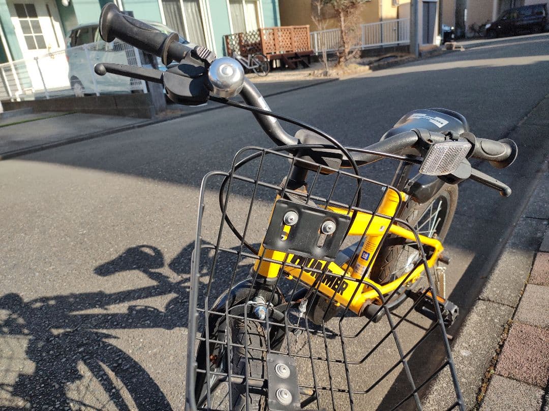 HUMMER（ハマー）子ども用自転車 20インチ前後 イエロー 前カゴ付き