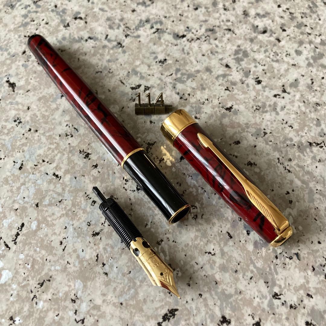 #114 オーバーホール済み 万年筆 パーカー SONNET P 18k