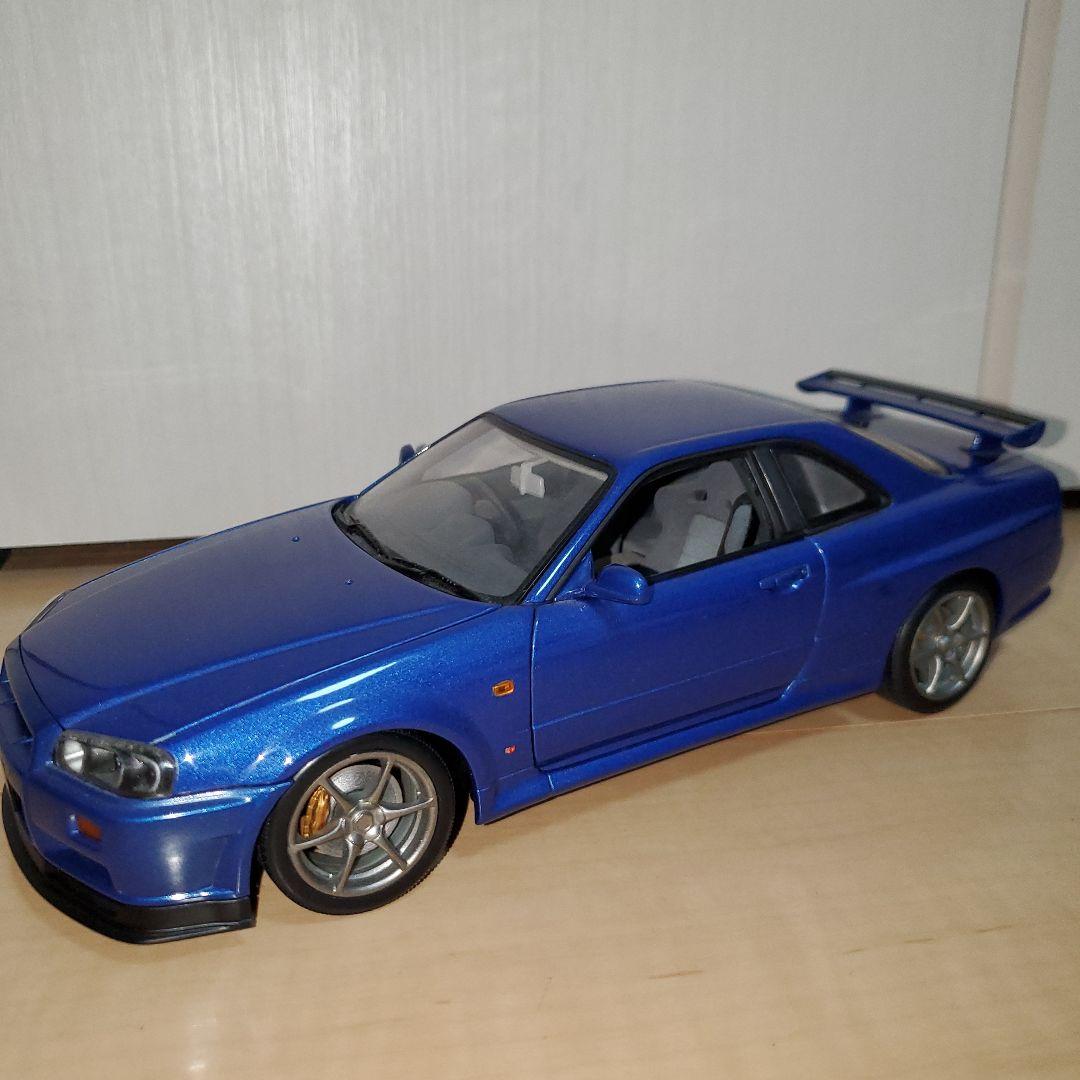 オートアート1/18 77301 日産R34スカイラインGT-R 1999ブルー