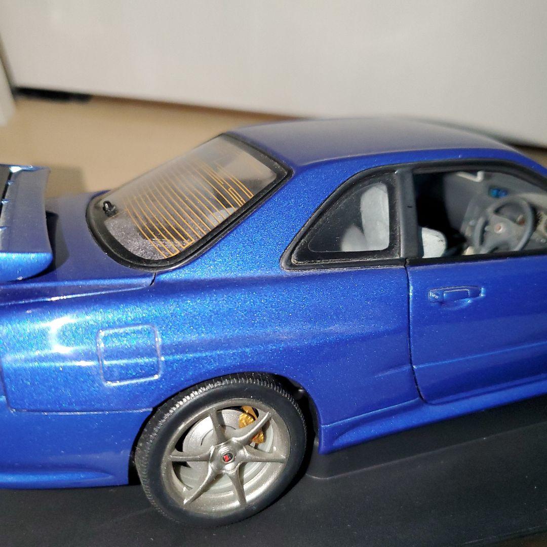 オートアート1/18 77301 日産R34スカイラインGT-R 1999ブルー