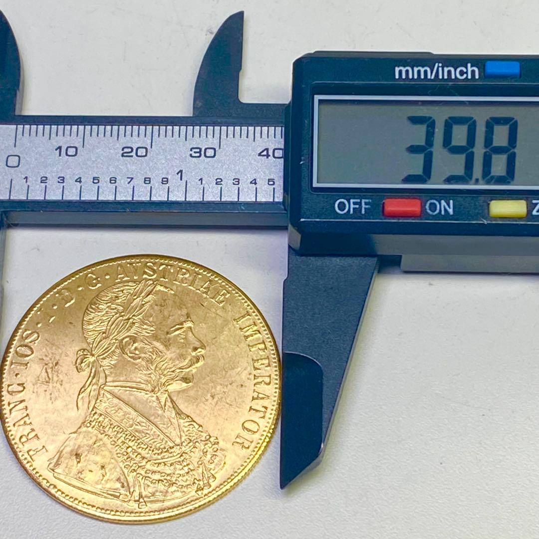 海外古銭　オーストリア　ダカット　双頭の鷲　　1915年