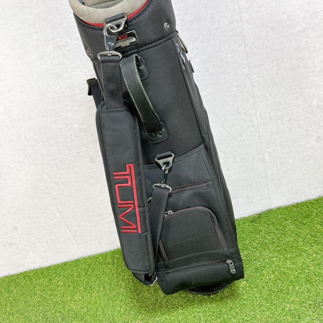 良品　TUMI トゥミ キャディバッグ 黒 ブラック 希少　ゴルフバッグ　フード