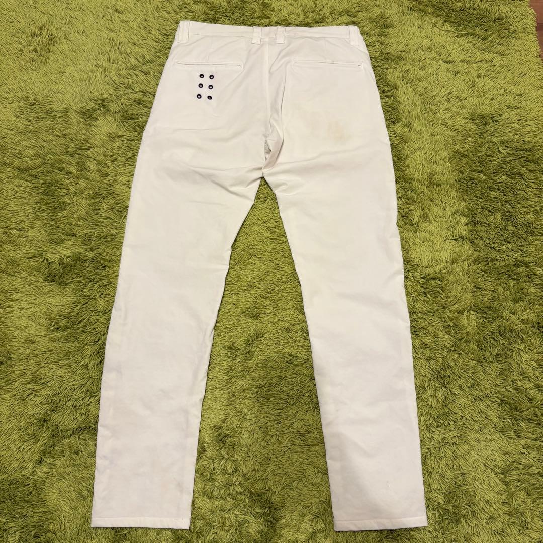 Russeluno ラッセルノ メンズパンツ ホワイト ロゴ サイズ5 （L）