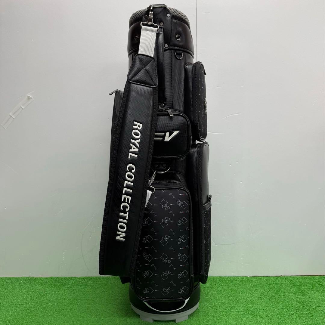 ロイヤルコレクション キャディバッグ　ゴルフバッグ　9インチ　ブラック