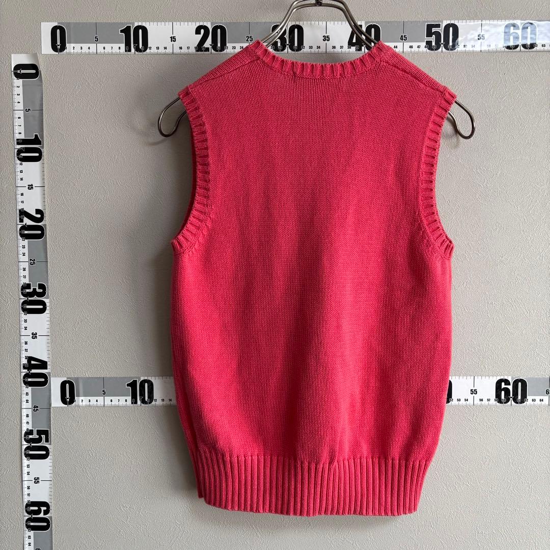 ポロゴルフ ラルフローレン RALPH LAUREN ベスト ニットM ピンク
