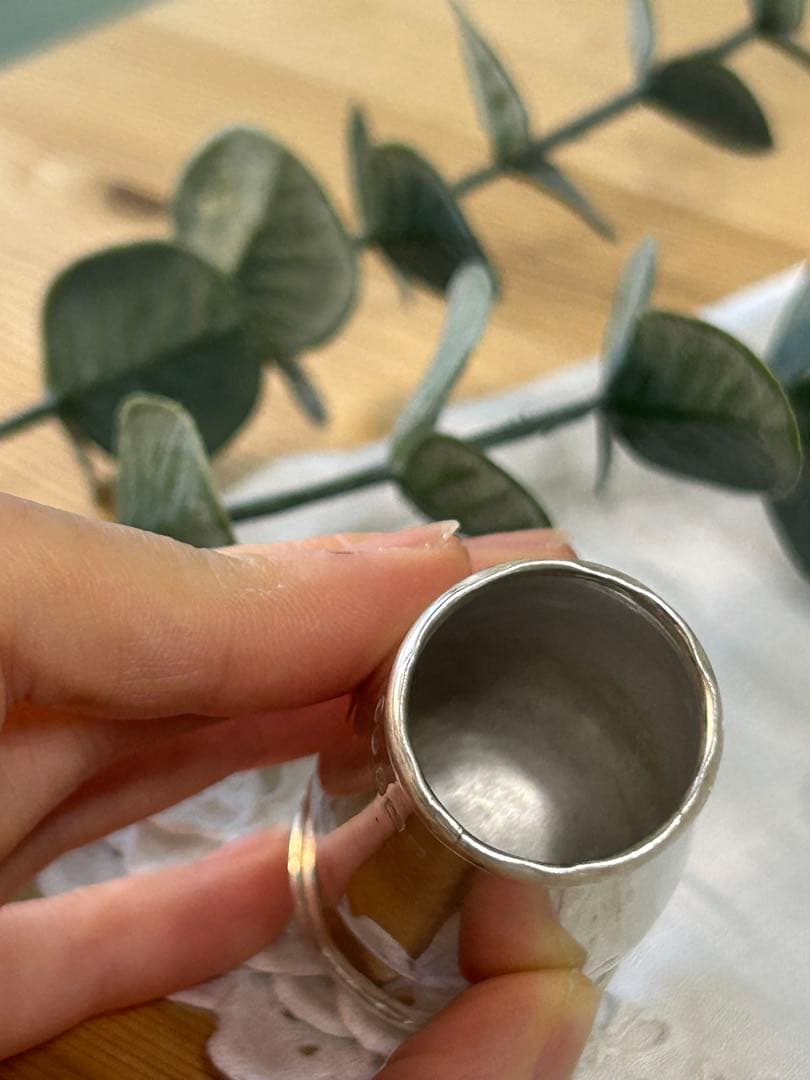 1803年イギリス製アンティーク　純銀調味料入れ