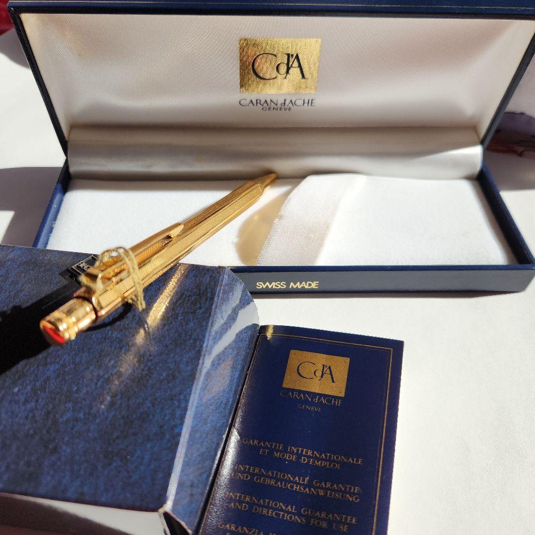 CARAN d'ACHE ボールペン 金メッキ