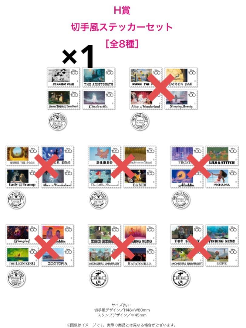 ディズニー100周年　一番くじ　happyくじ　セブンイレブンくじ　ディズニー