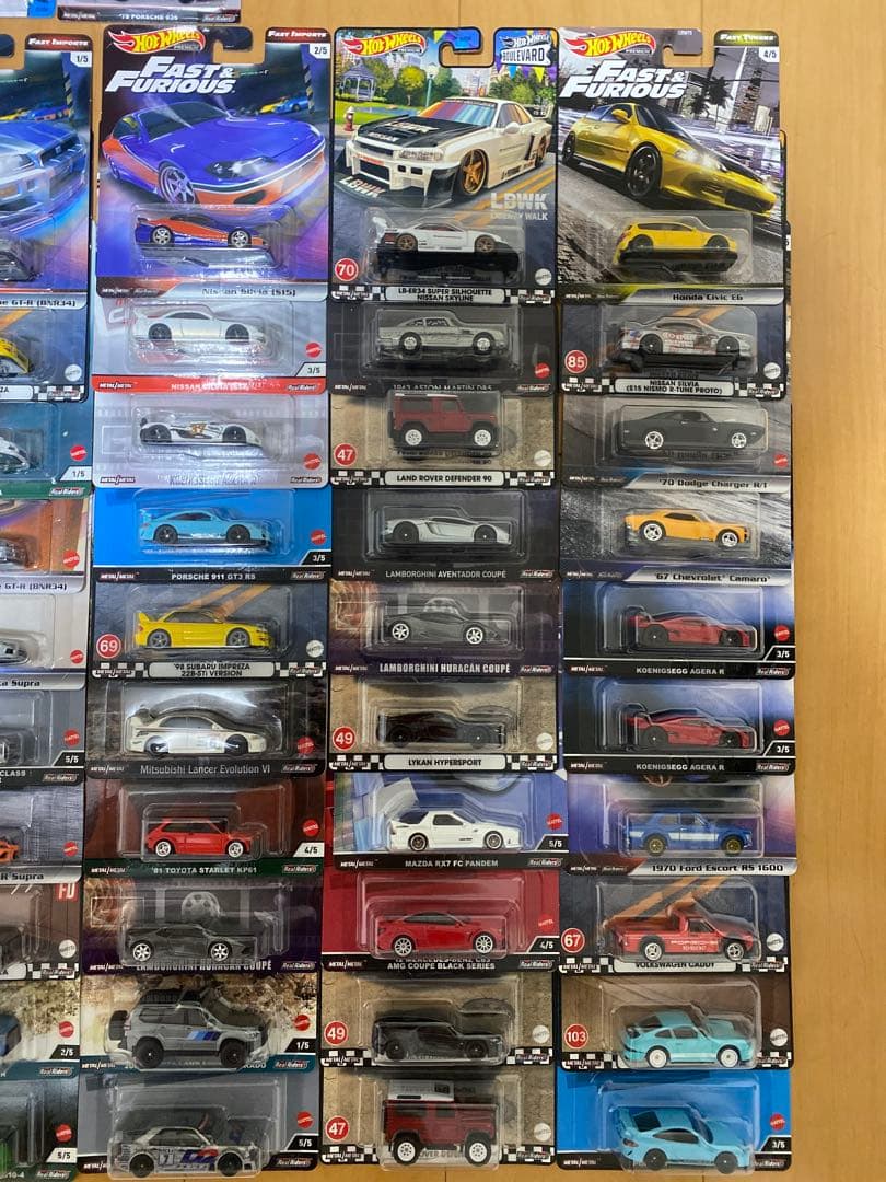 ホットウィール　プレミアム　まとめ売り　70台セット