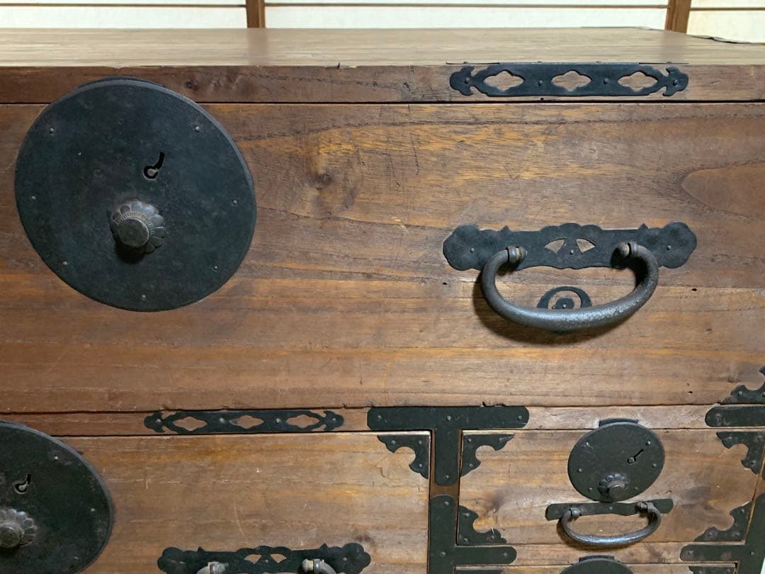 ☆【アンティーク】和箪笥 昭和レトロ 古タンス 桐箪笥