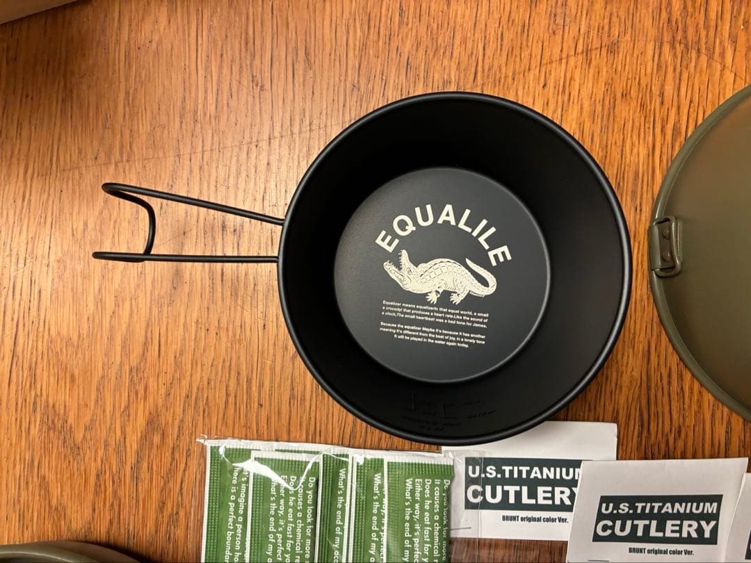 ブラント　bushdebrunt tummy 鍋　割箸カトラリー カラビナ　OD